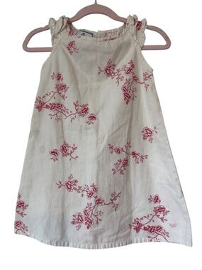 PETIT PLUME Sleeveless floral rose Print Dress - Size 2